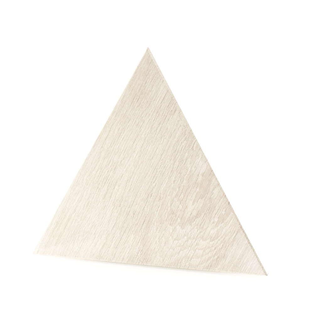 Wanddesign Dreieck (2D), Eiche weiß, geölt Wandverkleidung Echtholz
