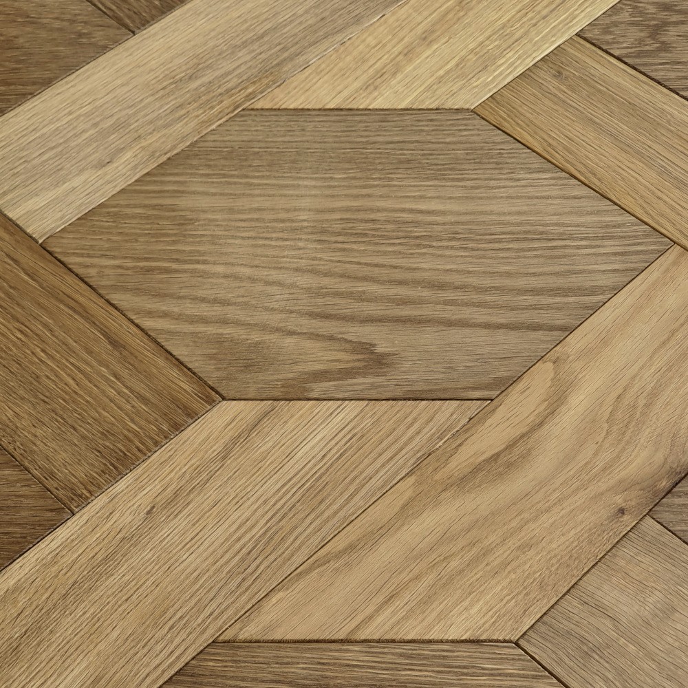 Designparkett Flechtmuster Eiche Toffee Räuchereiche