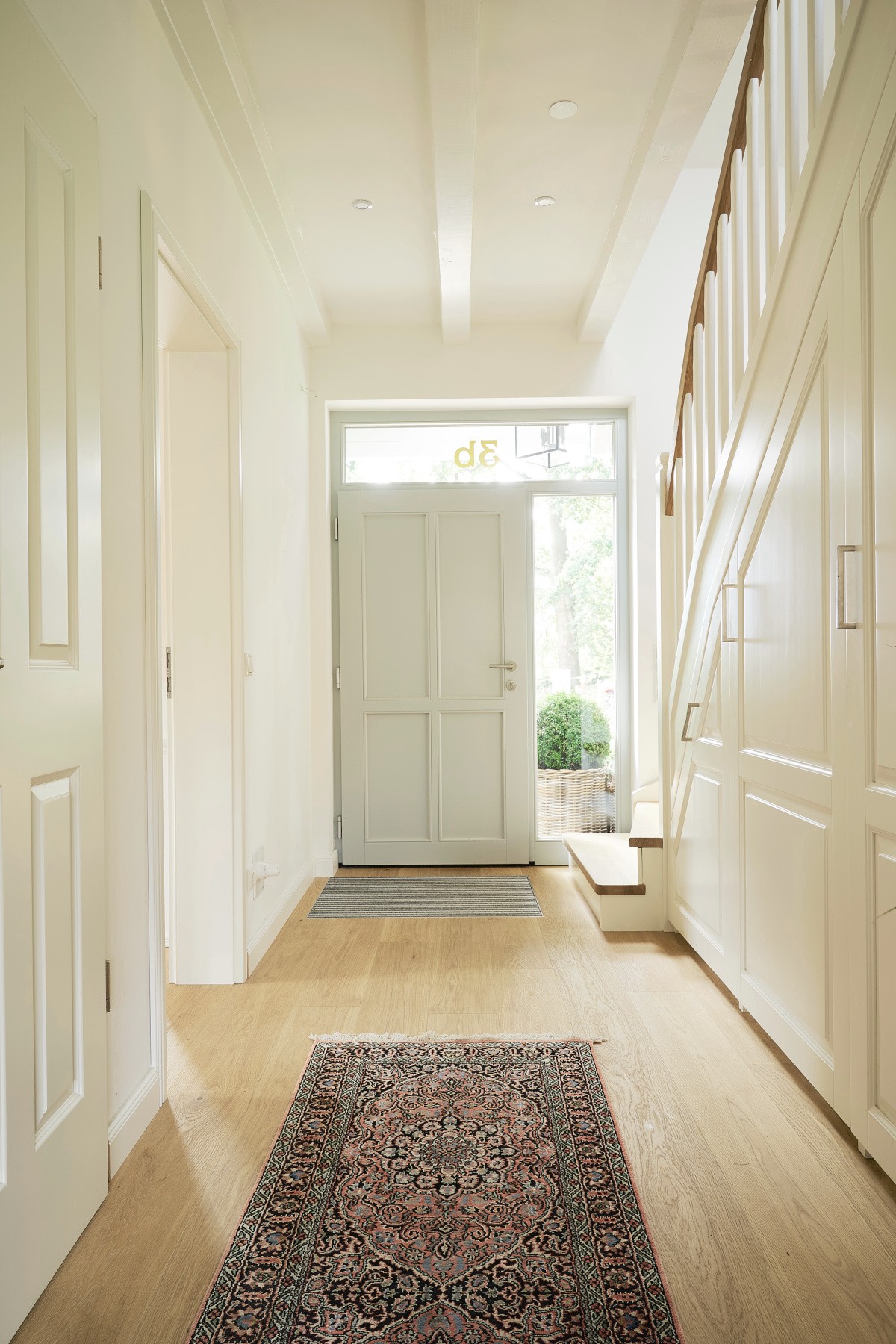 Landhausdielen Eiche Clear White Helle Eichendielen Flur Eingangsbereich