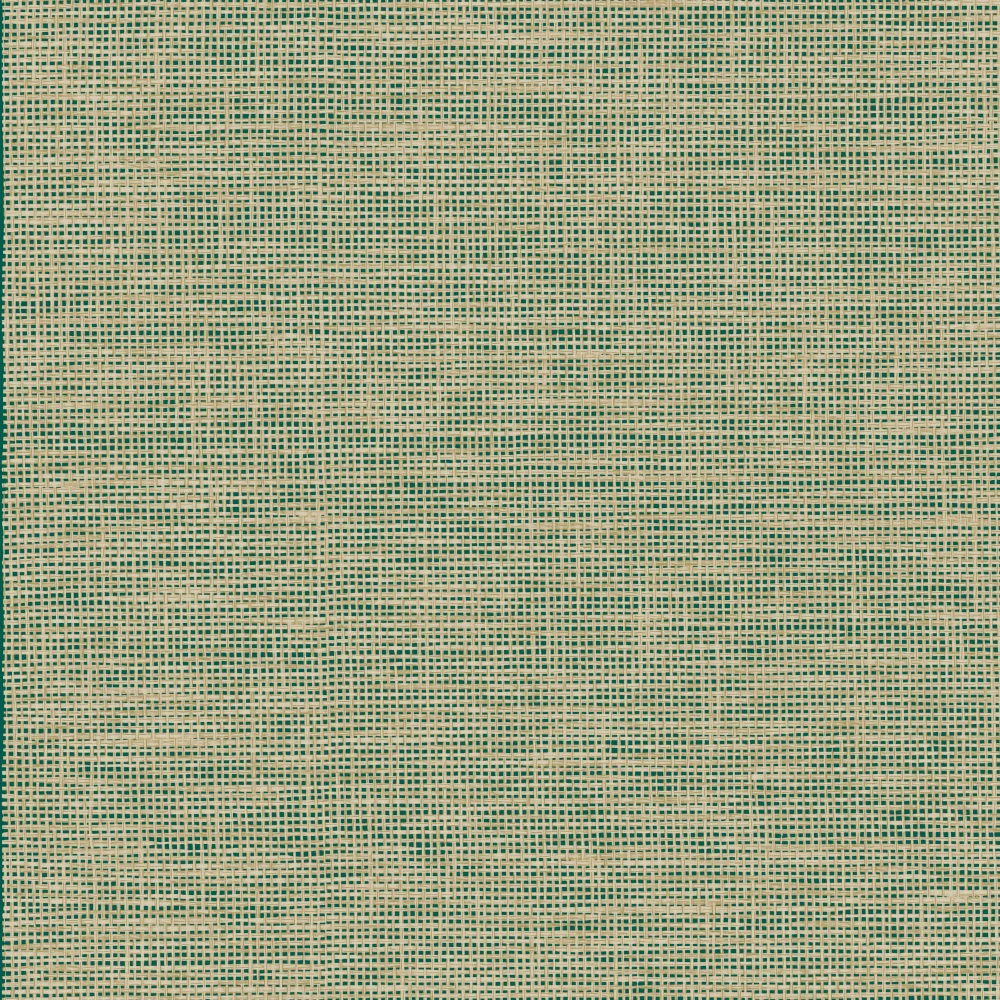 Le Raphia Tissé – Deep Teal – 26749 Exklusive Tapete aus Raffiabast
