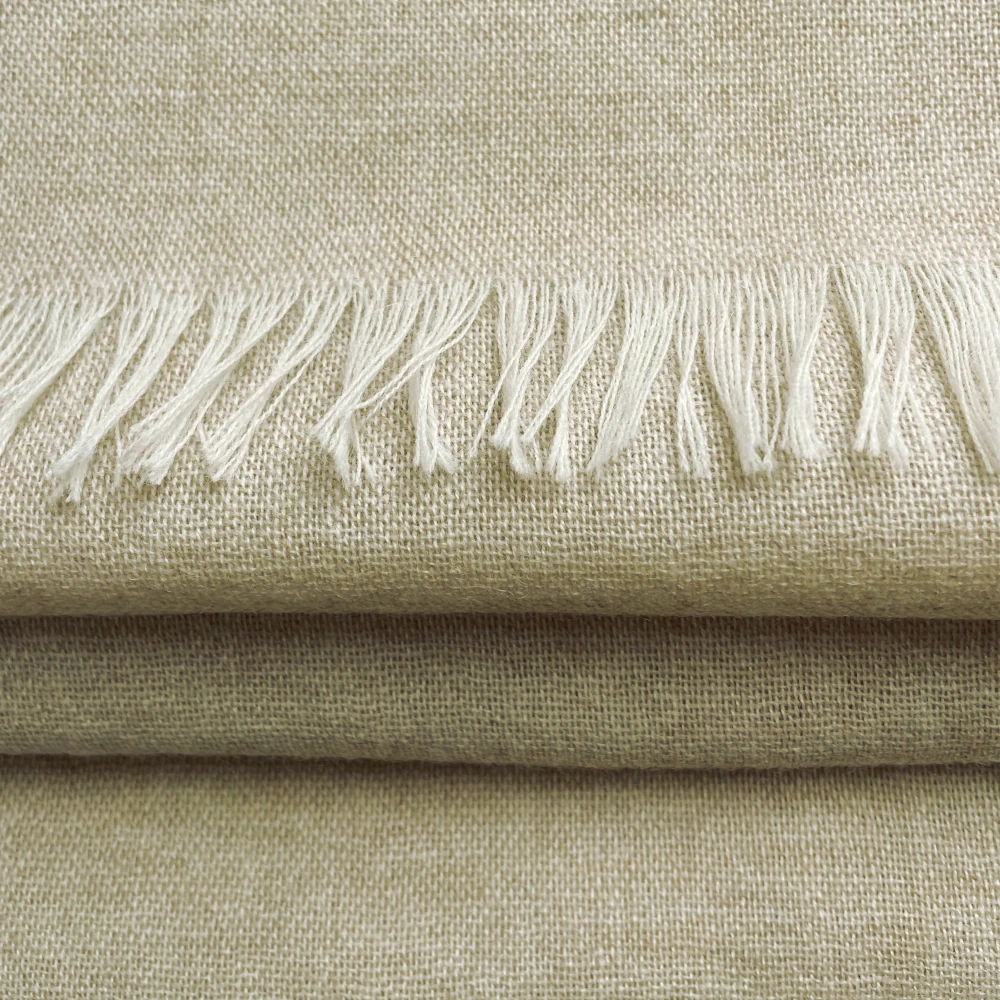 Leichter Schal Merino & Cashmere - Powder Sommerschal, cremefarbener Schal, Kaschmir, Merinowolle