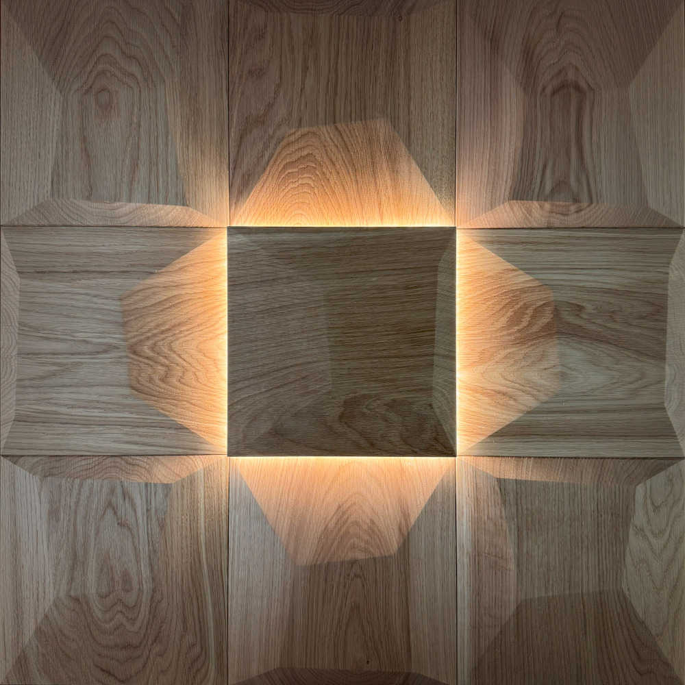 Wanddesign Exklusiv 3D: LED-Element Indirekte Beleuchtung