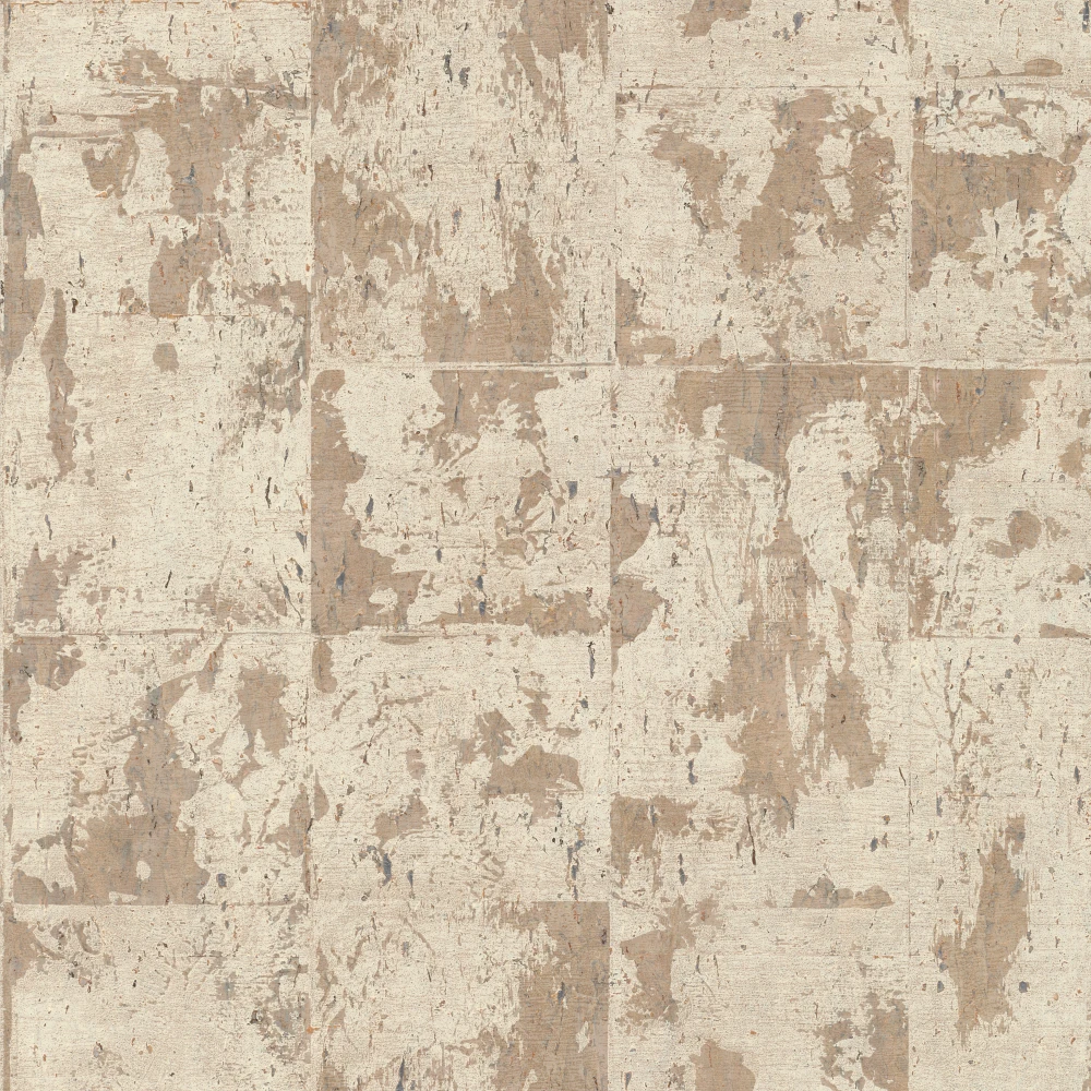 Éclat – White Patina – 48041 Exklusive Tapete mit Korkschicht und Metallglanz