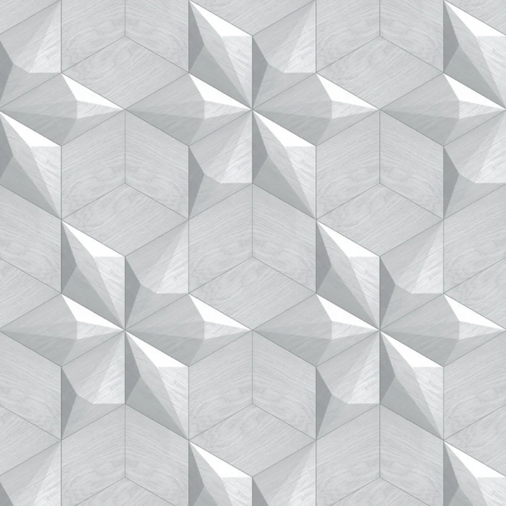 Wanddesign mit Diamant und Karo 3D Wandverkleidung Echtholz