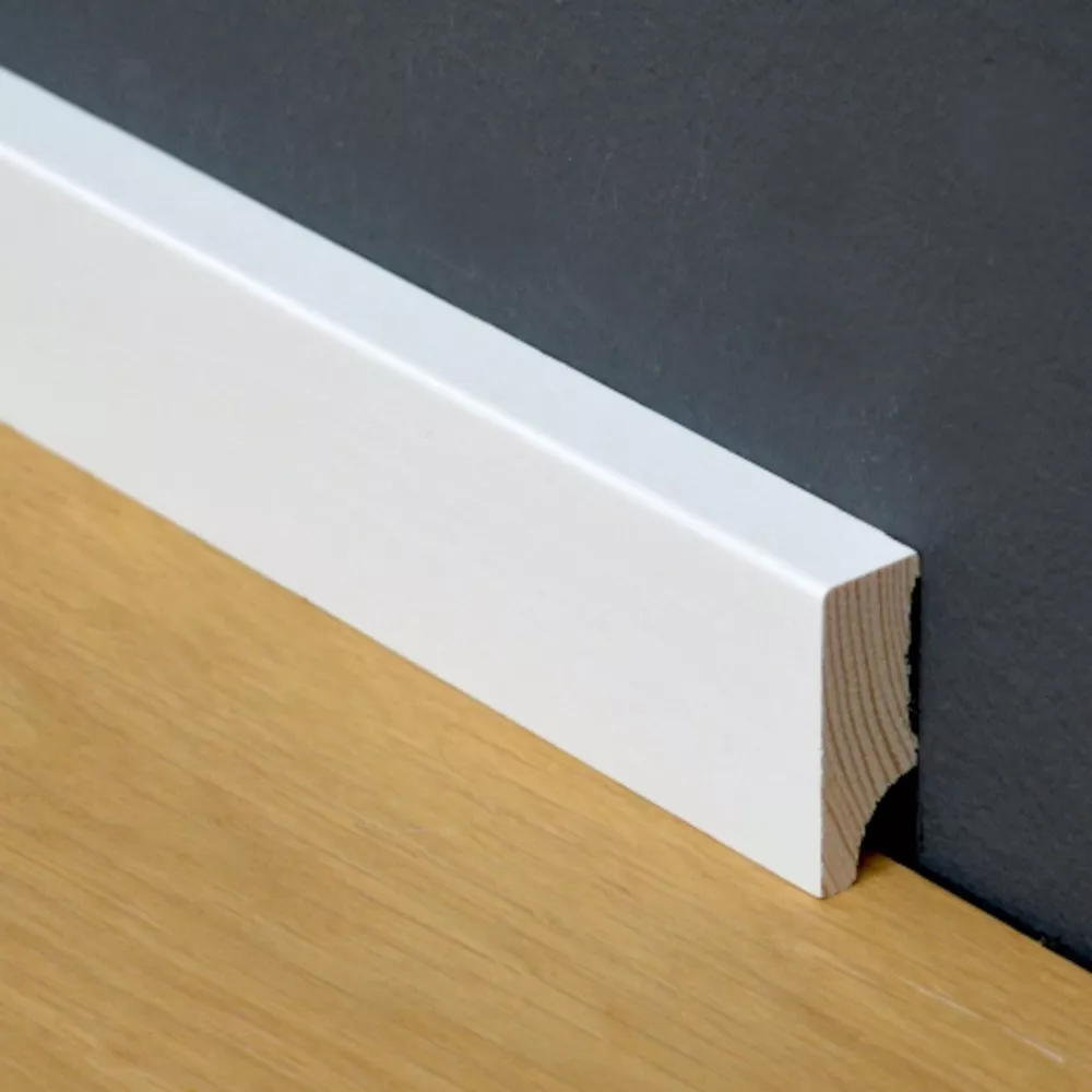 Weiße Kiefernleisten, Gerade Kante