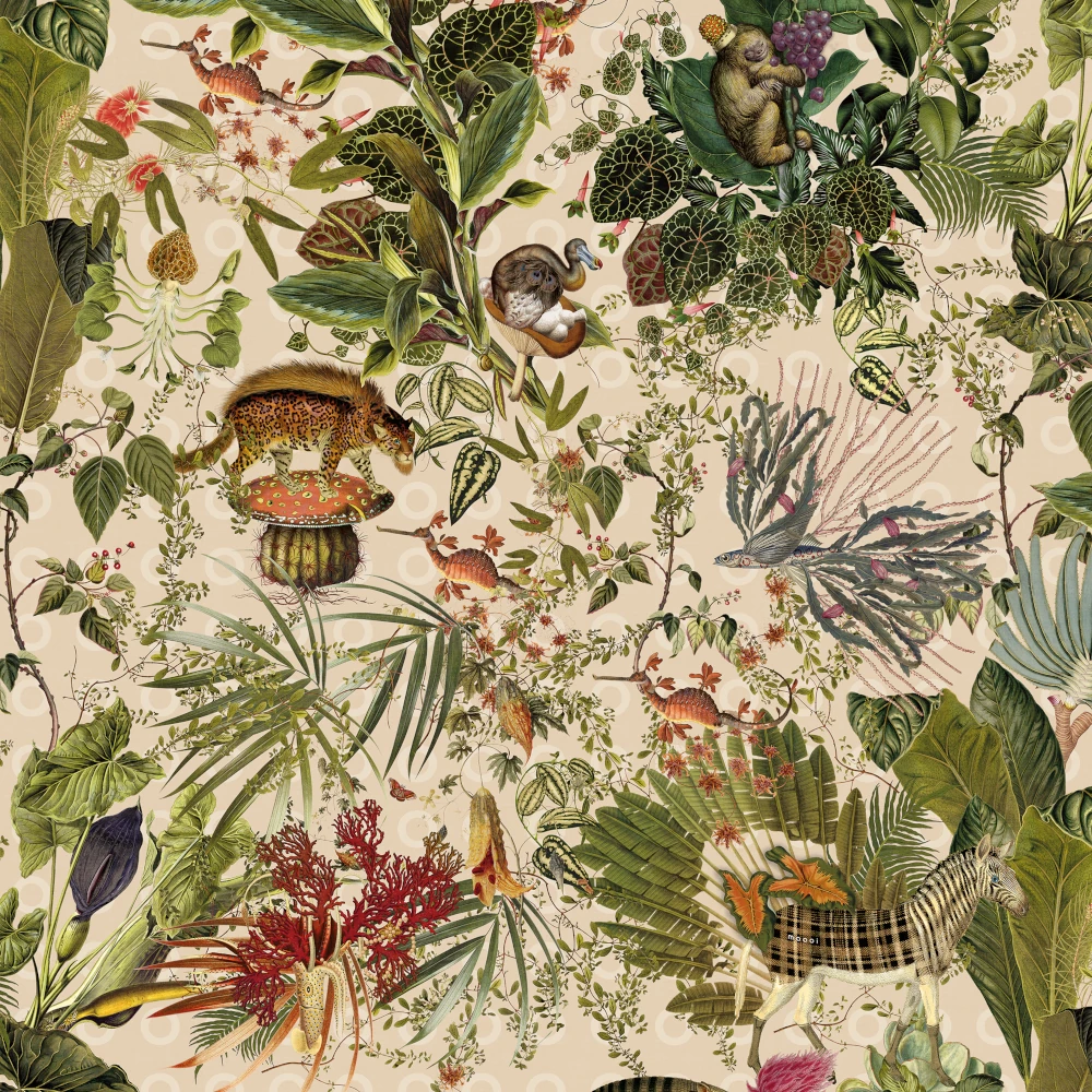 Moooi Menagerie of Extinct Animals - Arte Wandtapete