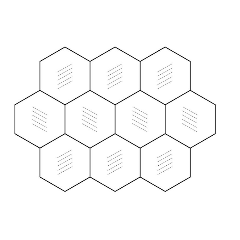 Unique Designparkett: Hexagon