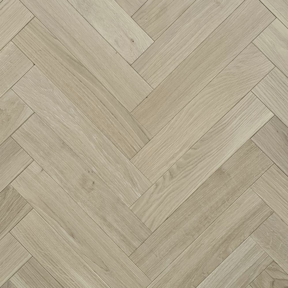 Noblesse Cotton (Natural Horse mit gerader Kante) Fischgrätparkett Massivholz