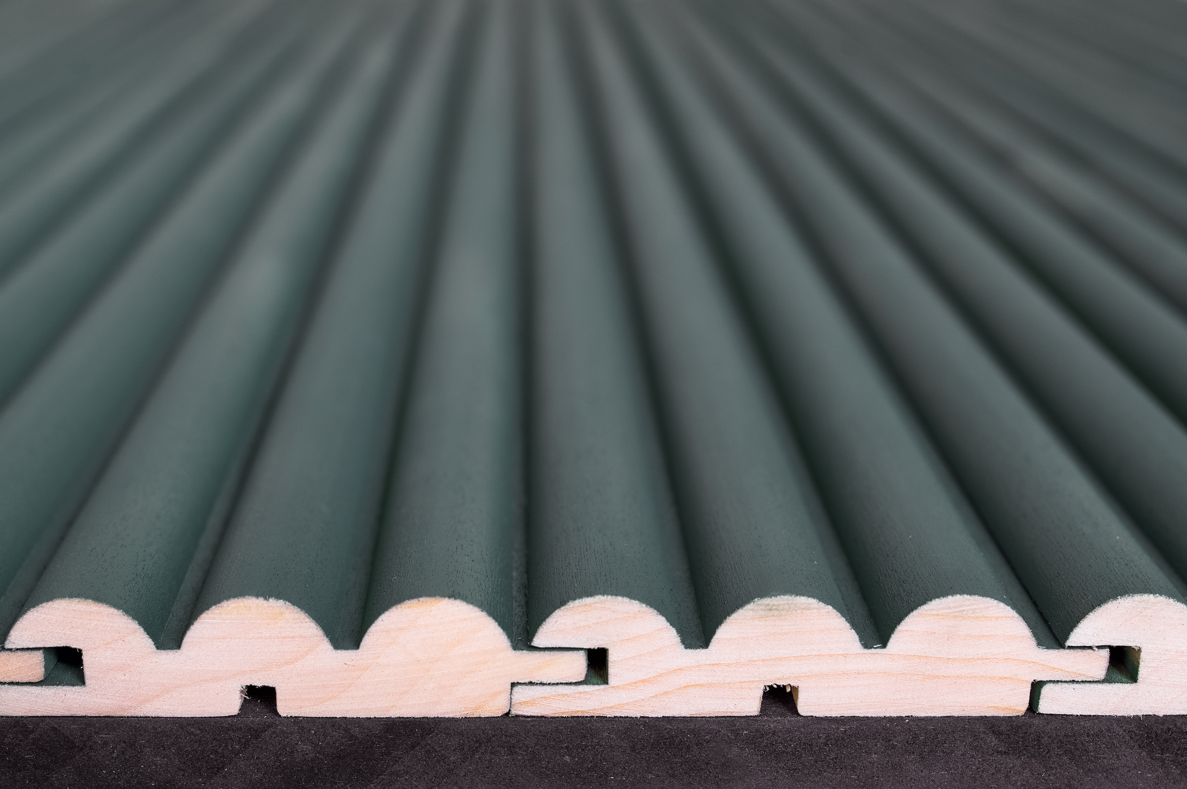 Wandpaneele Wave Grün