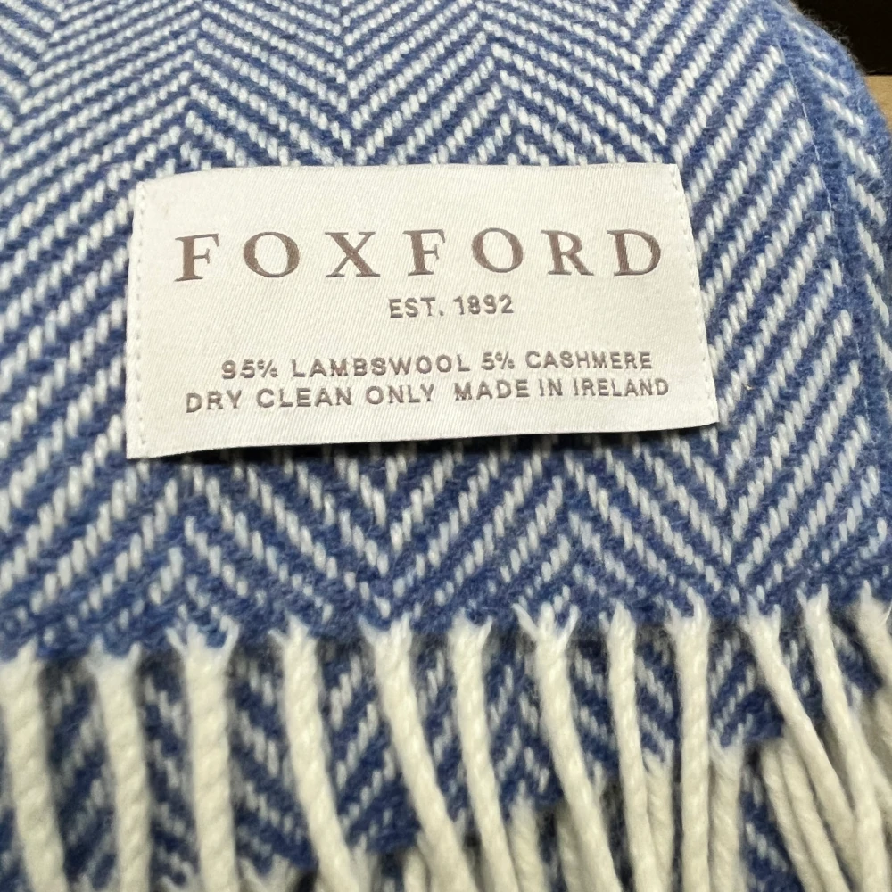 Plaid Cashmere Merino von Foxford - Blue Atlantic Plaid Cashmere Merino von Foxford - Blue Atlantic