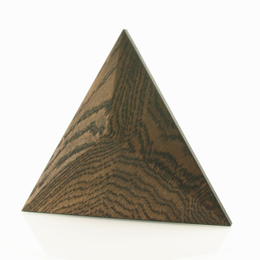 Wanddesign Pyramide 3D: Eiche schwarzbraun Wandverkleidung