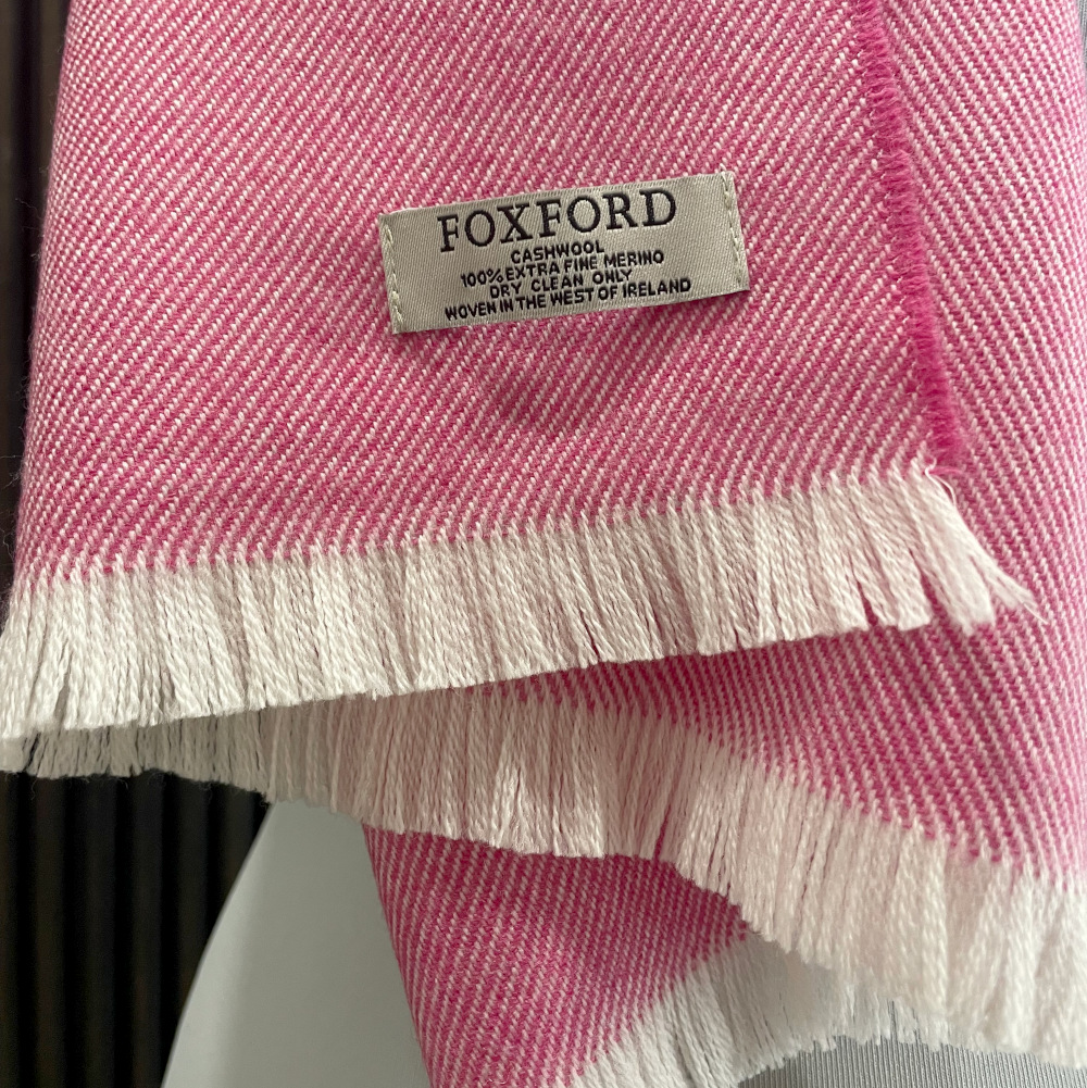 Großer Schal, pink, Stola, Schultertuch, Dirndltuch, Merinowolle