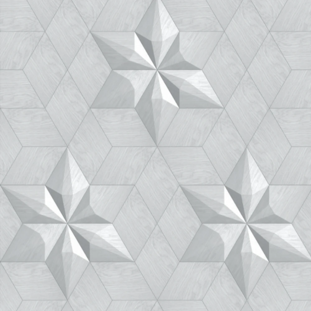 Wanddesign mit Diamant und Karo 3D Wandverkleidung Echtholz
