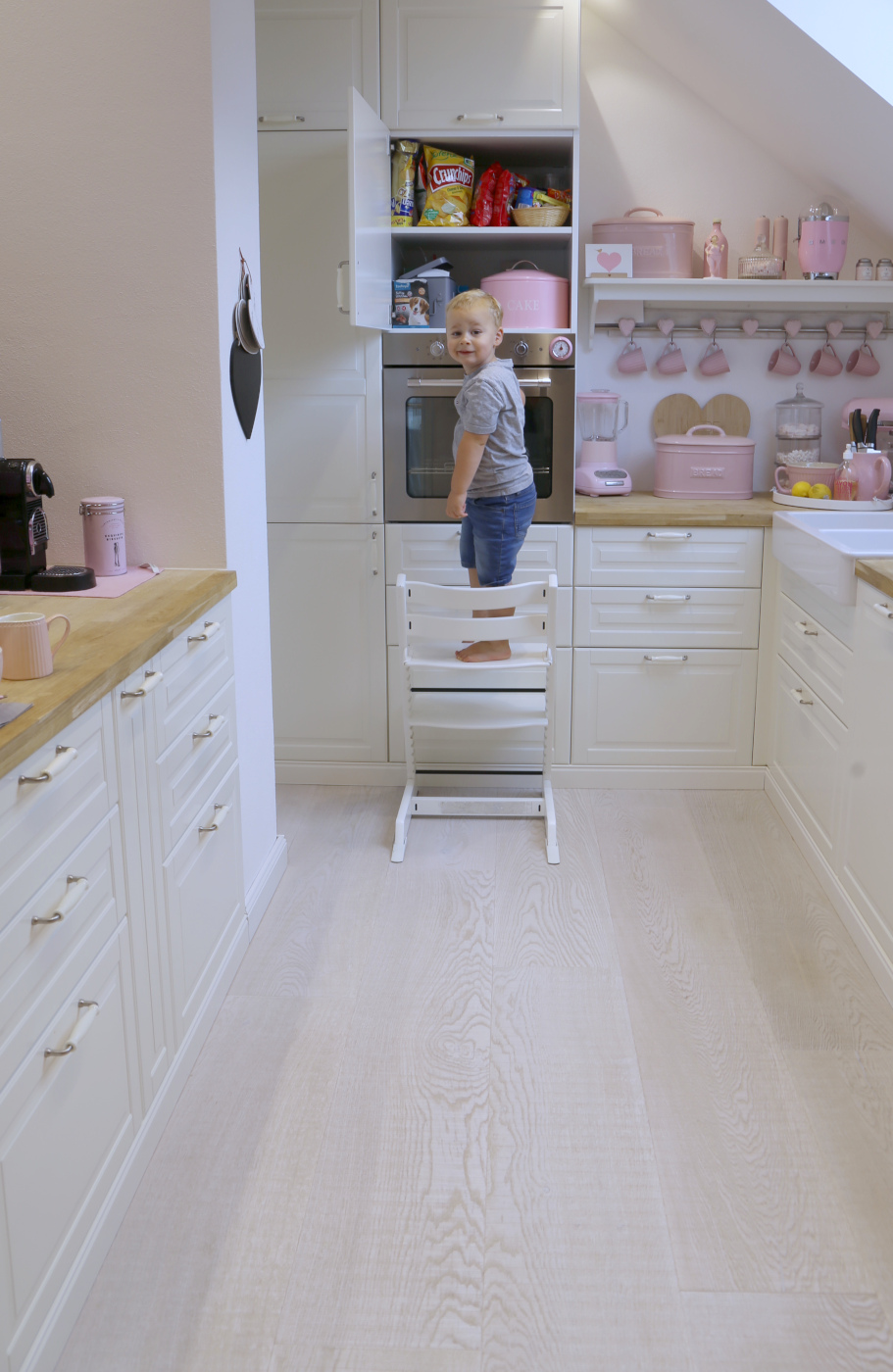 Weiße Eichendielen Intensive White Sägerau Breite Dielen, Landhausdielen, weiße Dielen