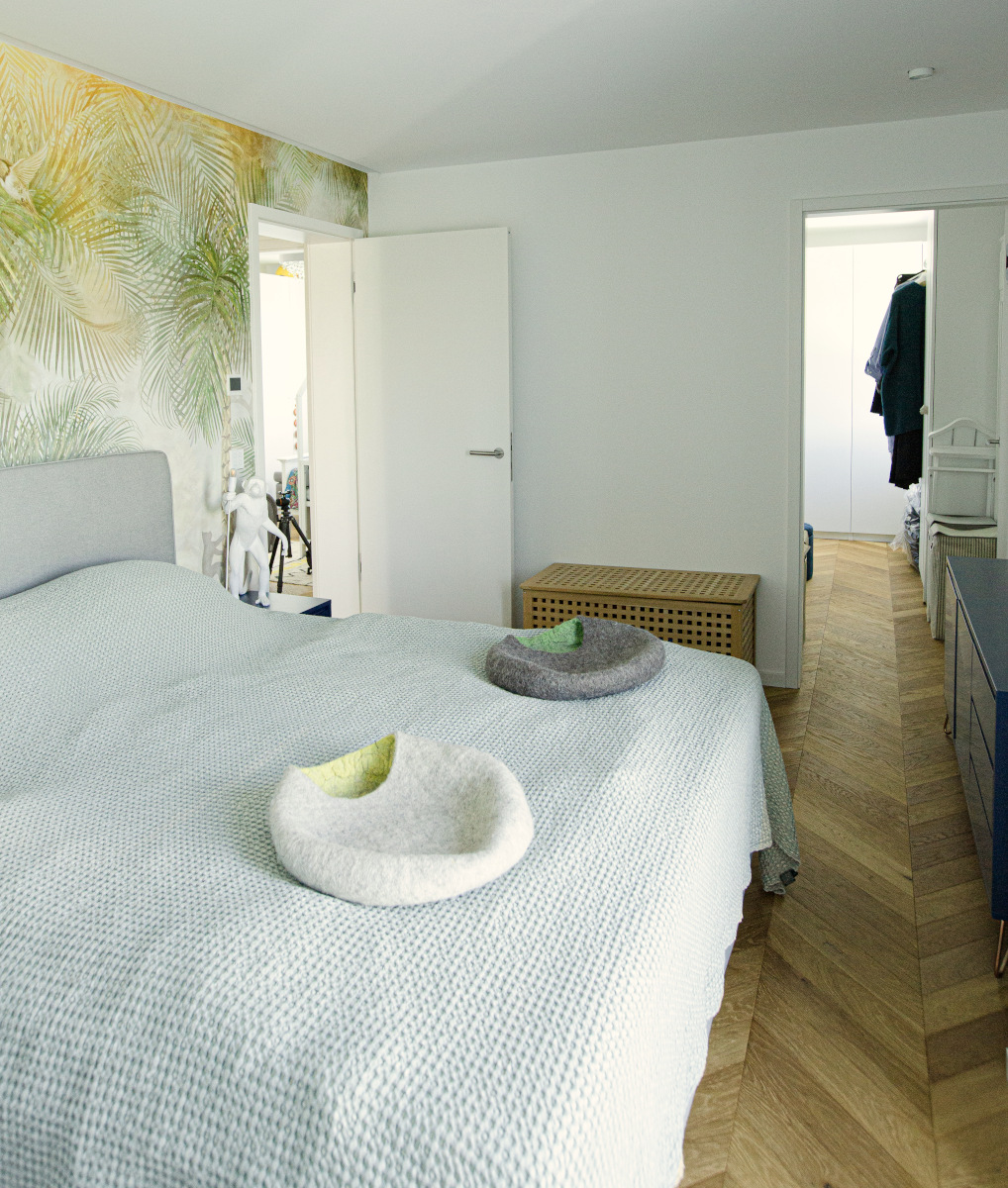 Französisches Fischgrät Parkett, Winkel 45°, Eiche Clear Oil, stark strukturiert Chevron Eichenparkett Naturöl