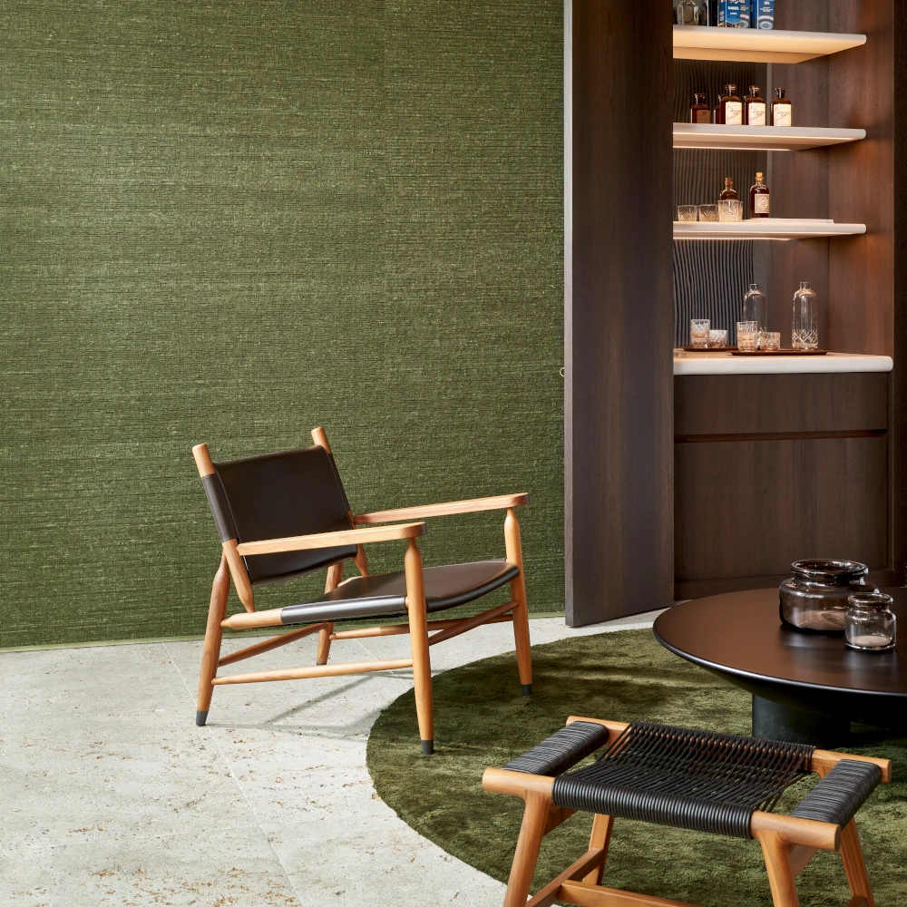 Katia Silk – Artichoke – 86503 Wohnzimmer mit Seidentapete