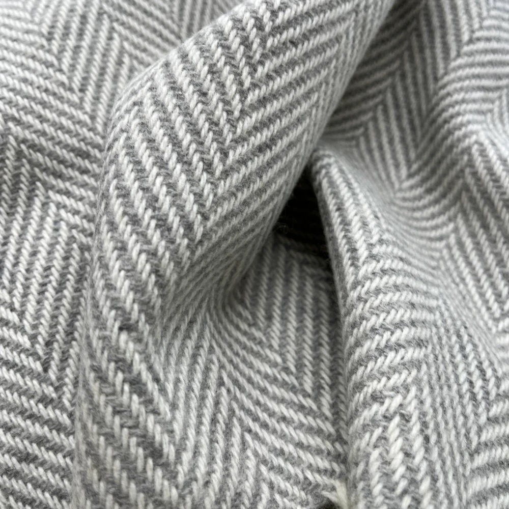 Plaid Cashmere Merino von Foxford - Ballina Fog