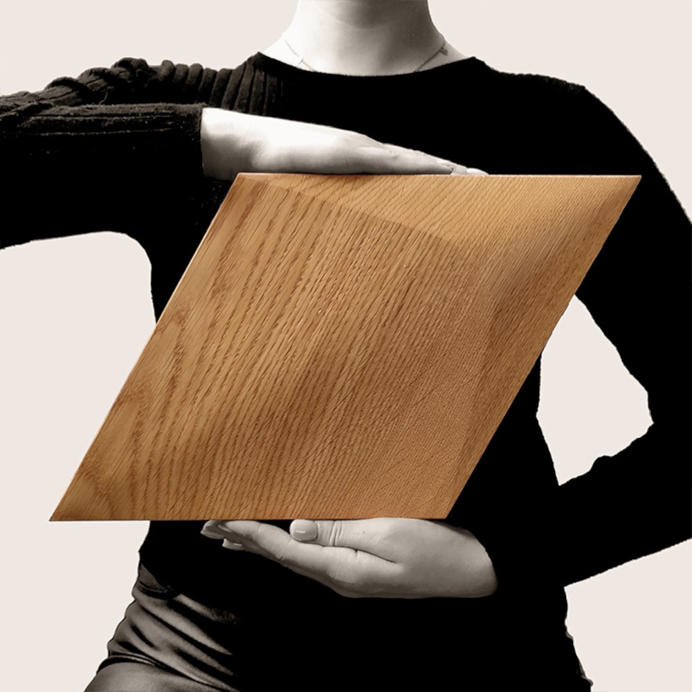 Wanddesign 3D Rhombus Plus Wandverkleidung Holz Exclusiv 3D