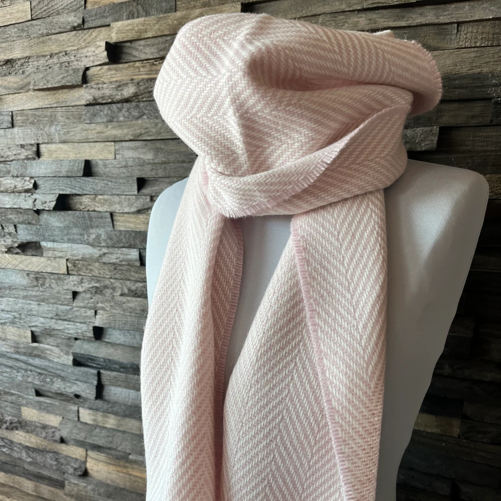 Schal Foxford Lambswool + Cashmere Rose & Cream