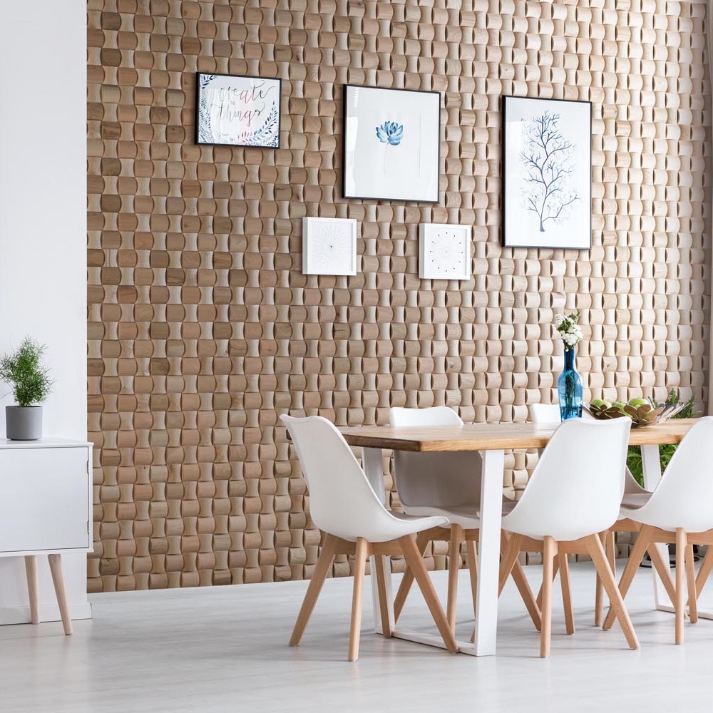 Wanddesign Exklusiv 3D Ruta Wandverkleidung Eiche