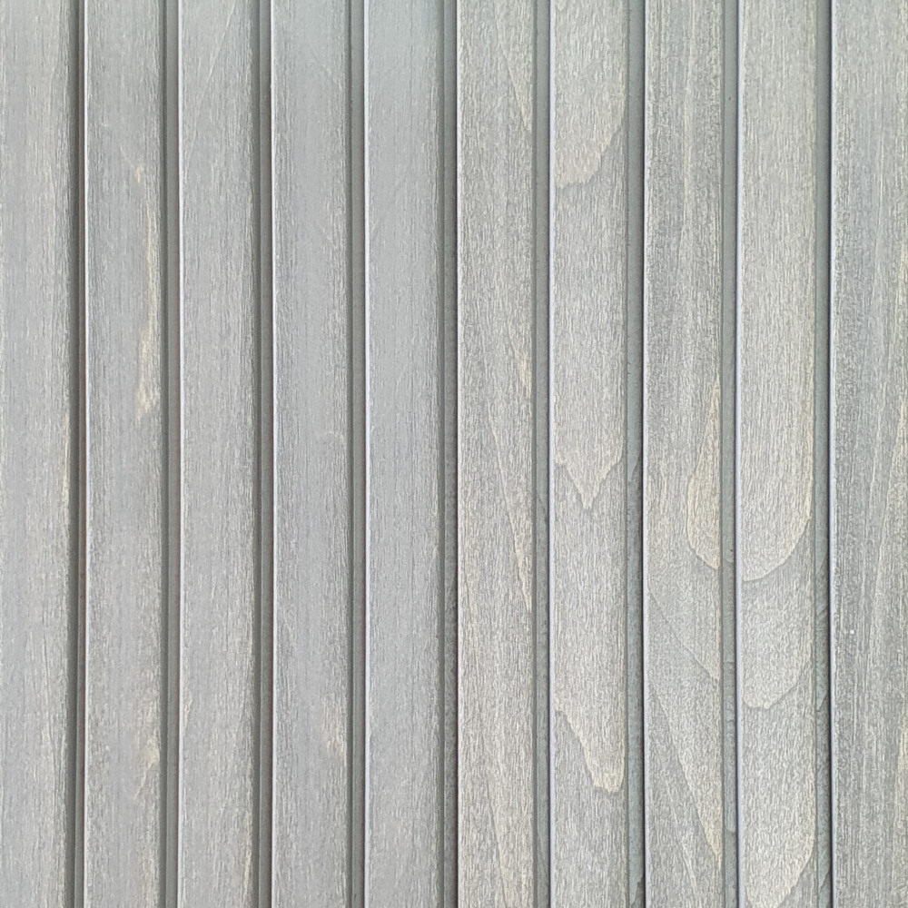 Wandpaneel Massivholz Square 25, Farbton Clay Wandverkleidung Holz grau