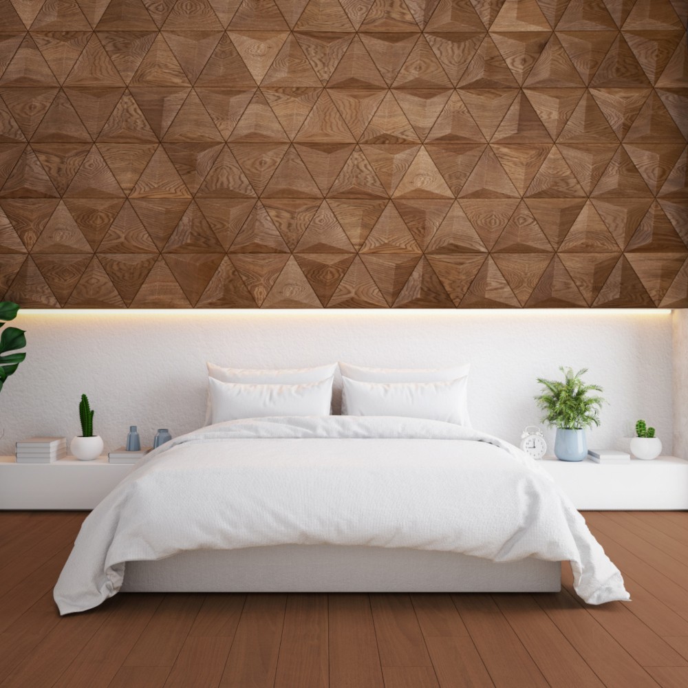 Wandverkleidung Holz Exclusiv 3D Schlafzimmer