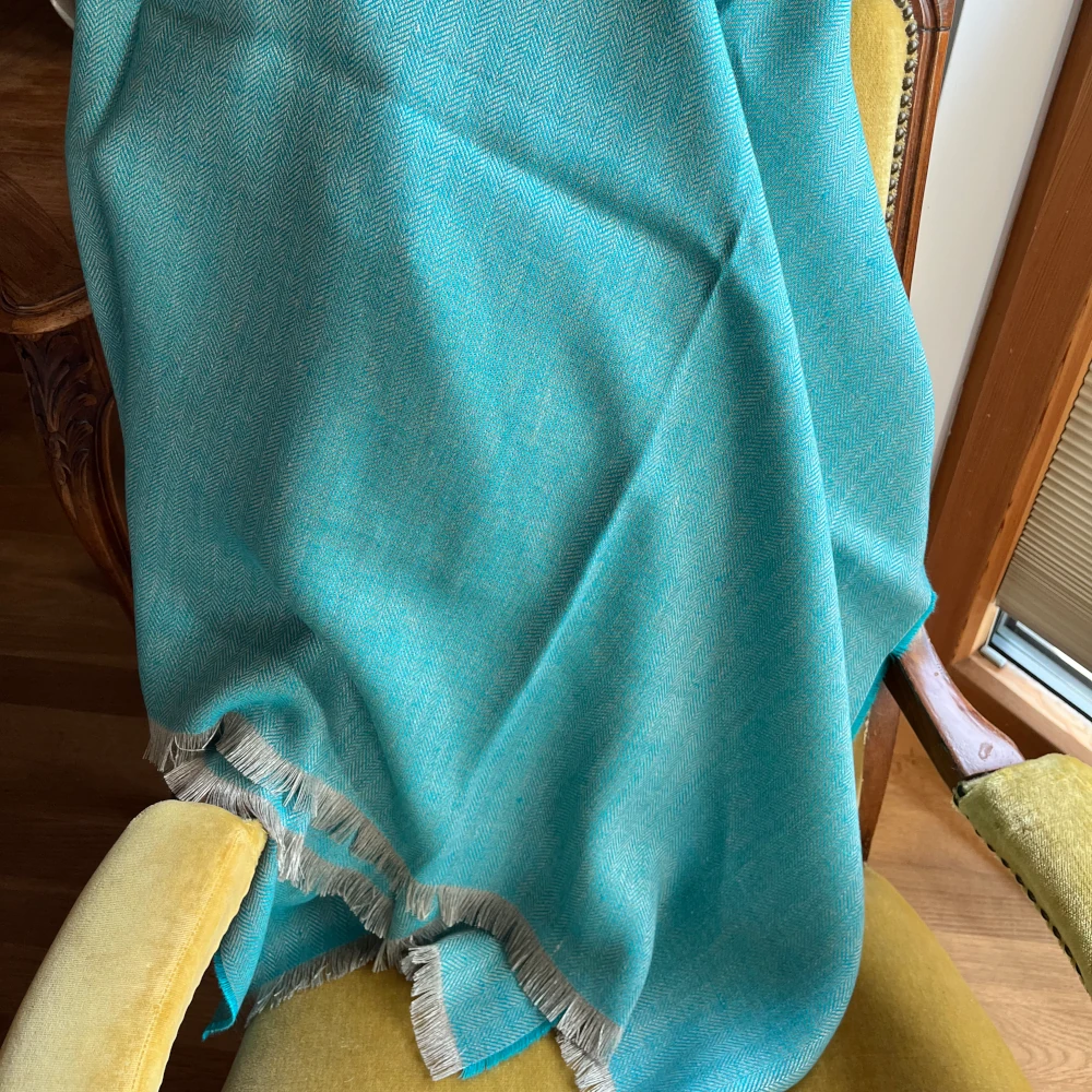 Decke aus irischem Leinen - Türkis Decke aus irischem Leinen - Türkis