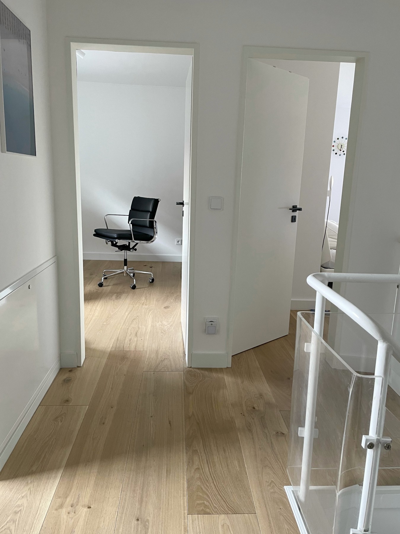 Helle Eichendielen im Farbton Clear White Landhausdielen Eiche im Familienheim