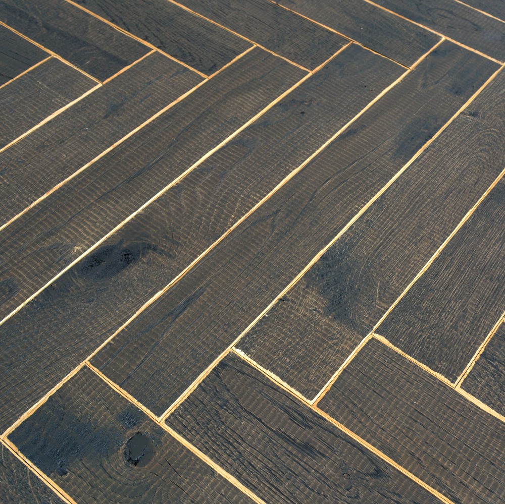 Fischgrät Antik Shadow Horse Brown Antikparkett