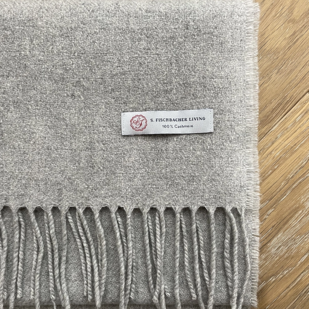 Cashmere Schal - 100 % Cashmere - Classic Grey
