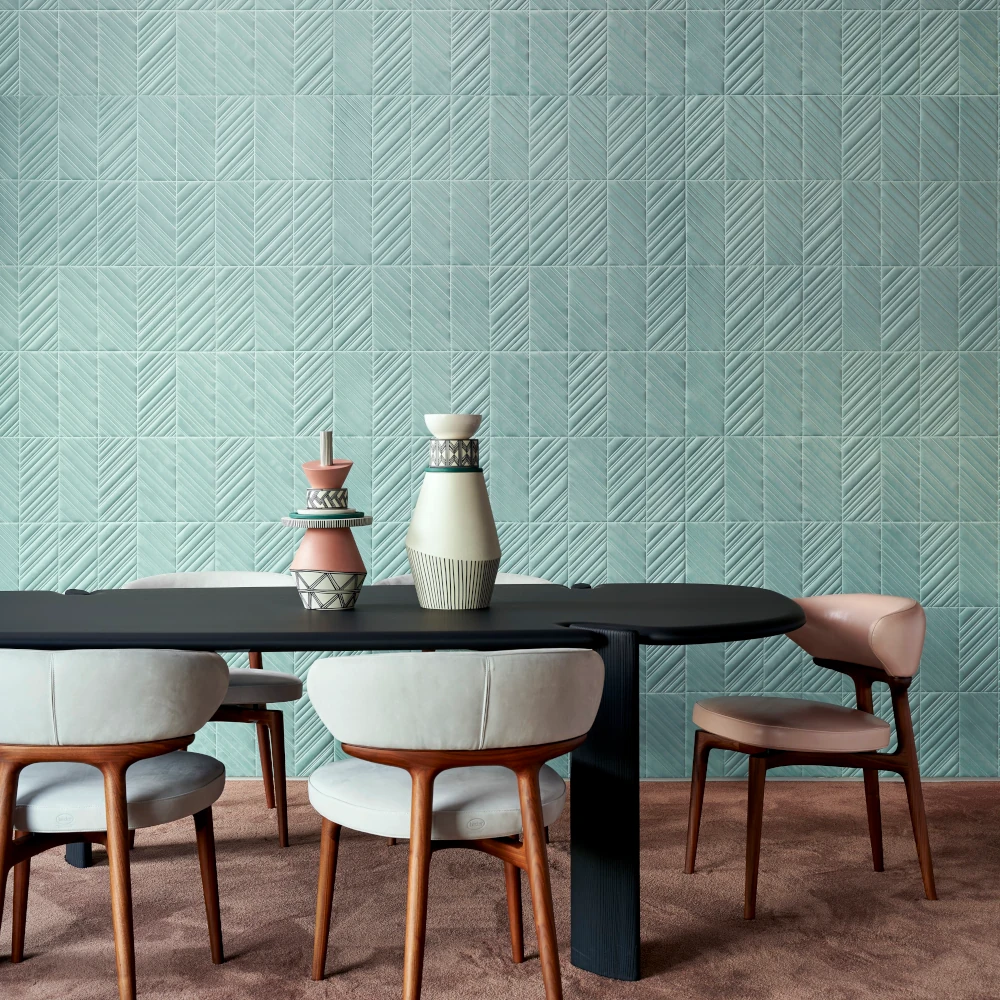 Iki – Aqua – 72512 Japanisch inspirierte 3D-Wandbekleidung
