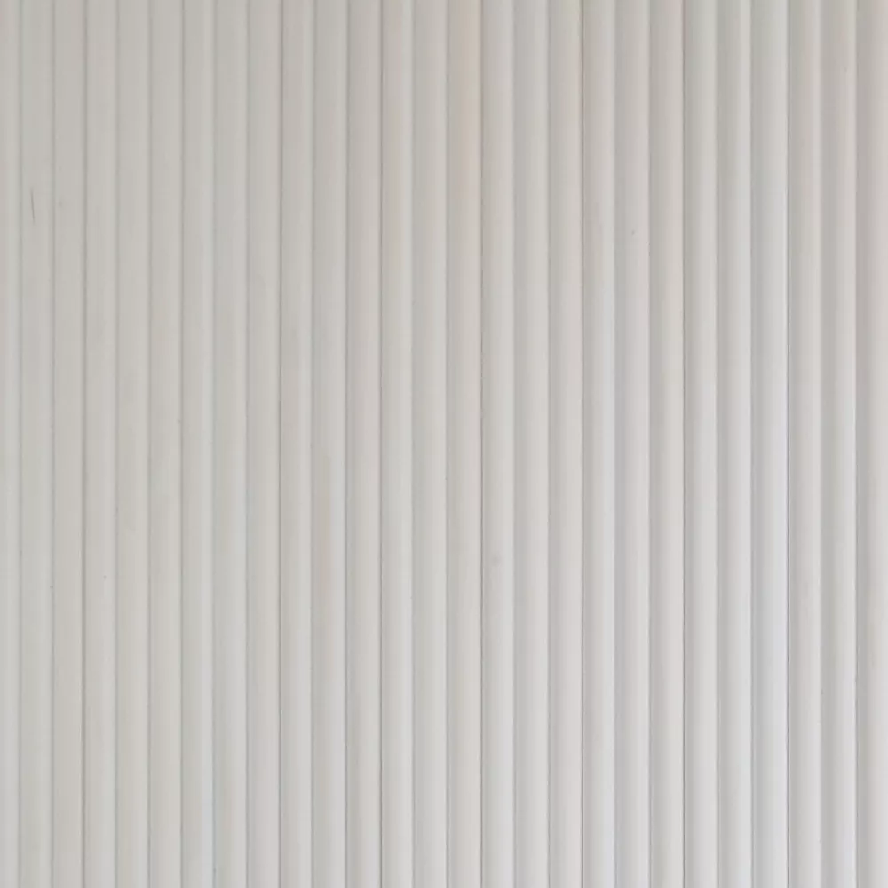 Wandverkleidung Holz Weiß Wellenmuster