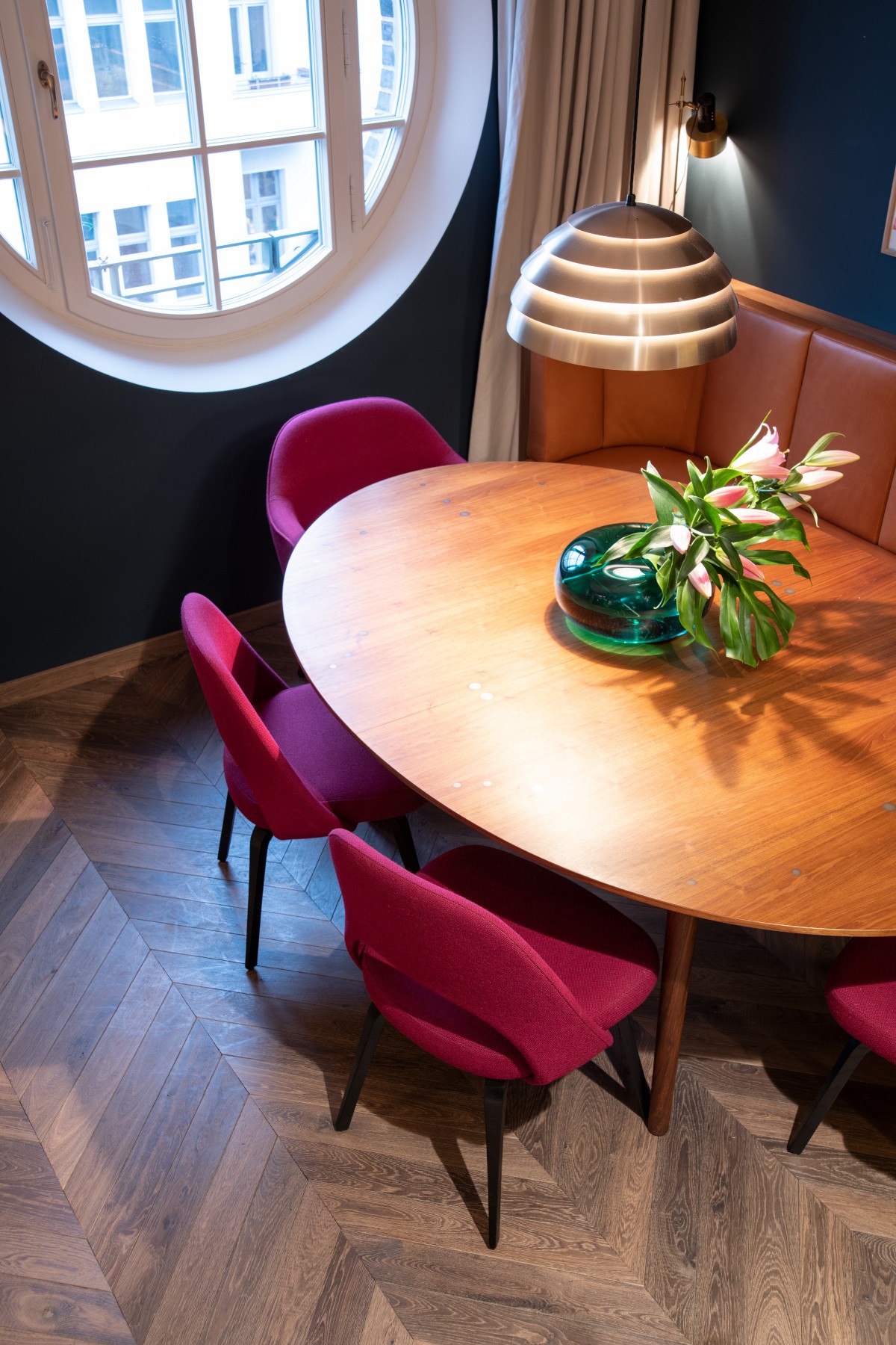 Französisches Fischgrät Eiche Antik Räuchereiche Antibes Chevron Antikbearbeitung