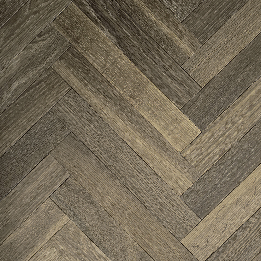 Fischgrät Antik Smoky Horse - Desert Grey, Sortierung Natur Räuchereiche, antik bearbeitet