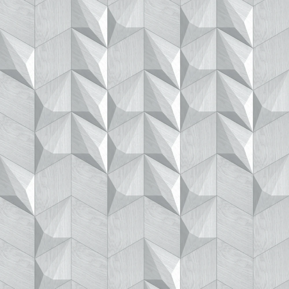 Wanddesign mit Diamant und Karo 3D Wandverkleidung Echtholz