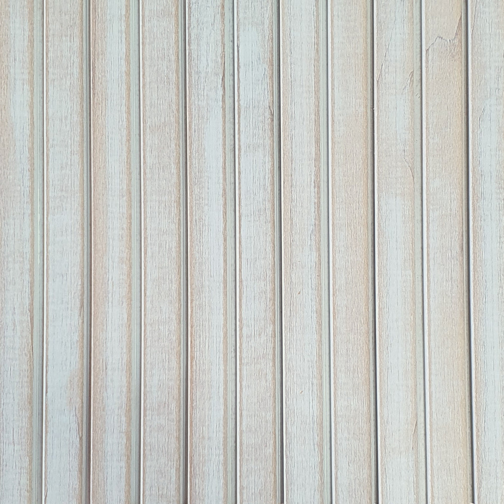 Wandpaneel Massivholz Square 25, Farbton Whitewash Wandverkleidung Holz Weiß