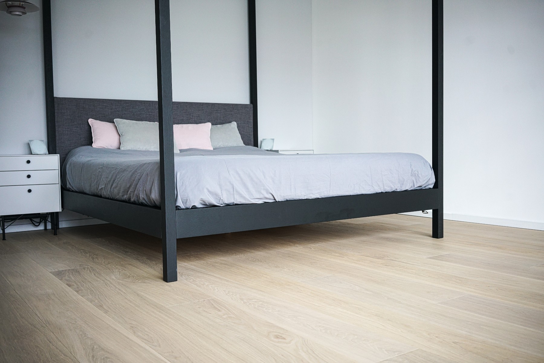 Landhausdielen Eiche Superwhite Helle Eichendielen Schlafzimmer