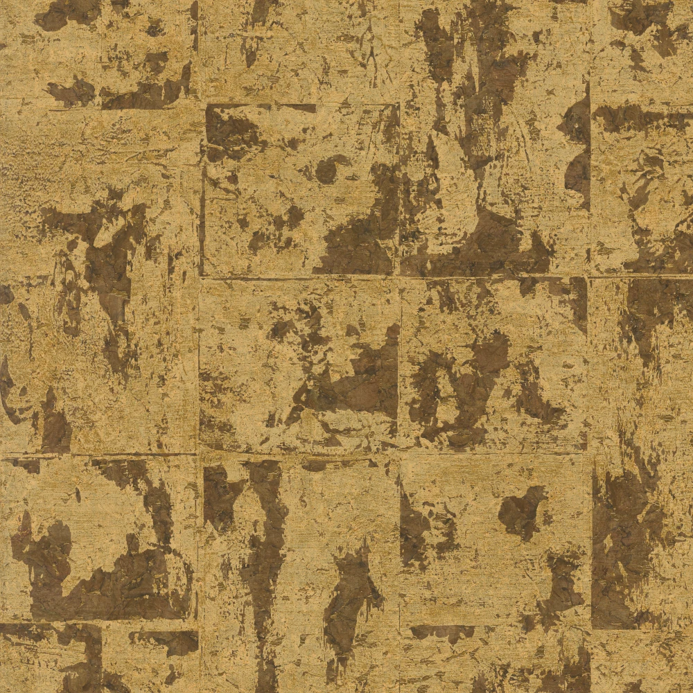 Éclat – Antique Gold – 48044 Exklusive Tapete mit Korkschicht und Metallglanz