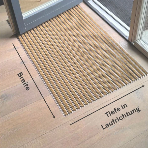 Sauberlaufmatte, Tiefe und Breite Sauberlaufmatte