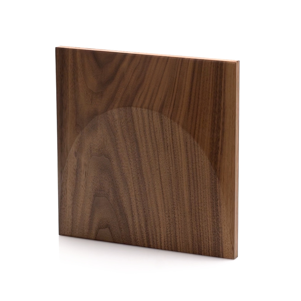 Wanddesign Exklusiv: Bogen 3D, Amerikan. Walnuss, geölt Wandverkleidung Walnut