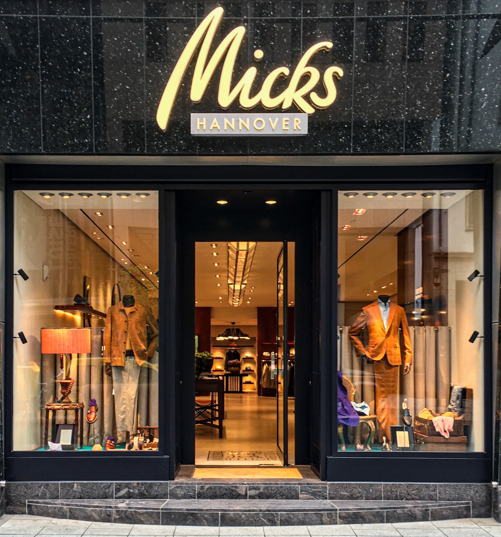 Micks Hannover Storefront der Herren-Boutique Micks in Hannover