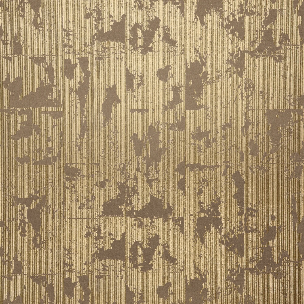 Glowing Patina – Chocolate – 90521 Vintage-Tapete mit Gold- und Silbertönen