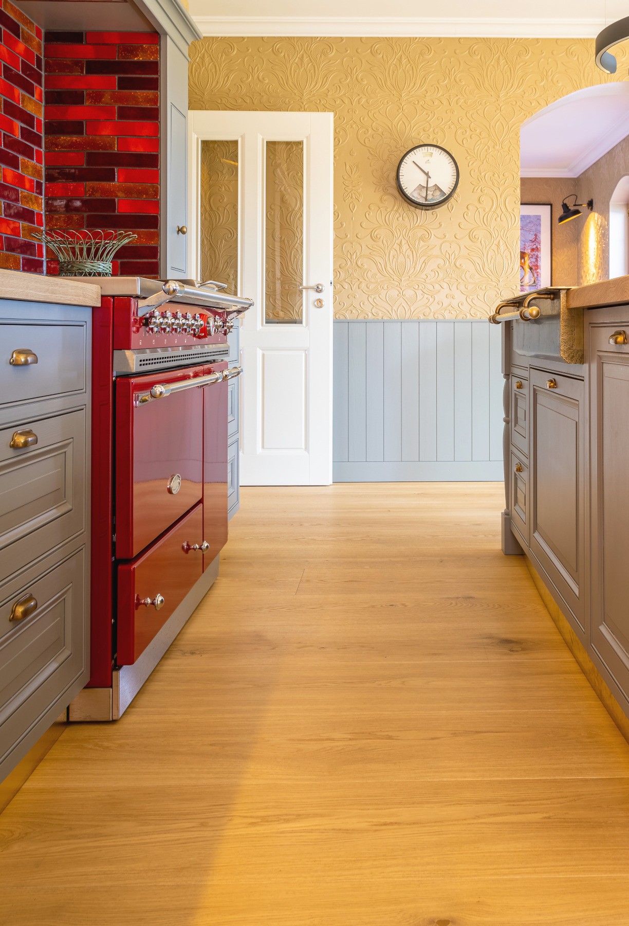 Schlossdielen / XXL-Dielen Eiche Clear White, Sortierung Select Eichendielen