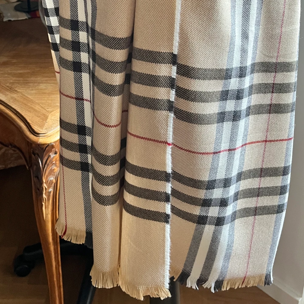 Foxford XXL Schal, Classic Stripes and Camel Großer Schal, feine Merinowolle