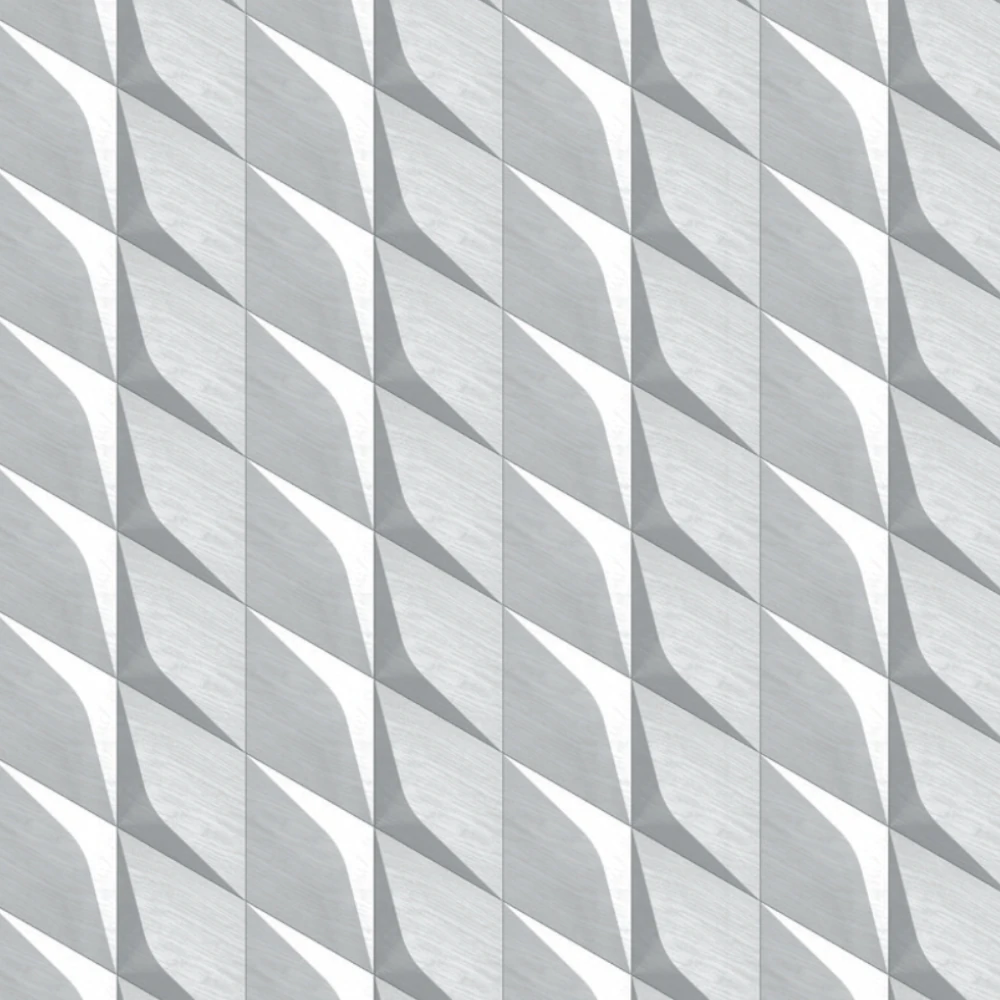 Wanddesign mit Rhombus Minus 3D Wandverkleidung Echtholz