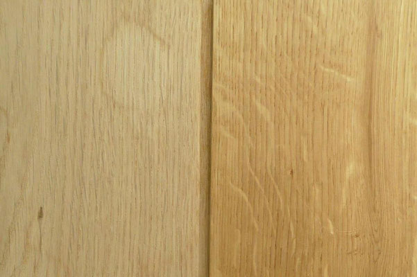 Entfernter Fleck auf Parkett nach Behandlung mit Oxalsäure Entfernter Fleck auf Parkett