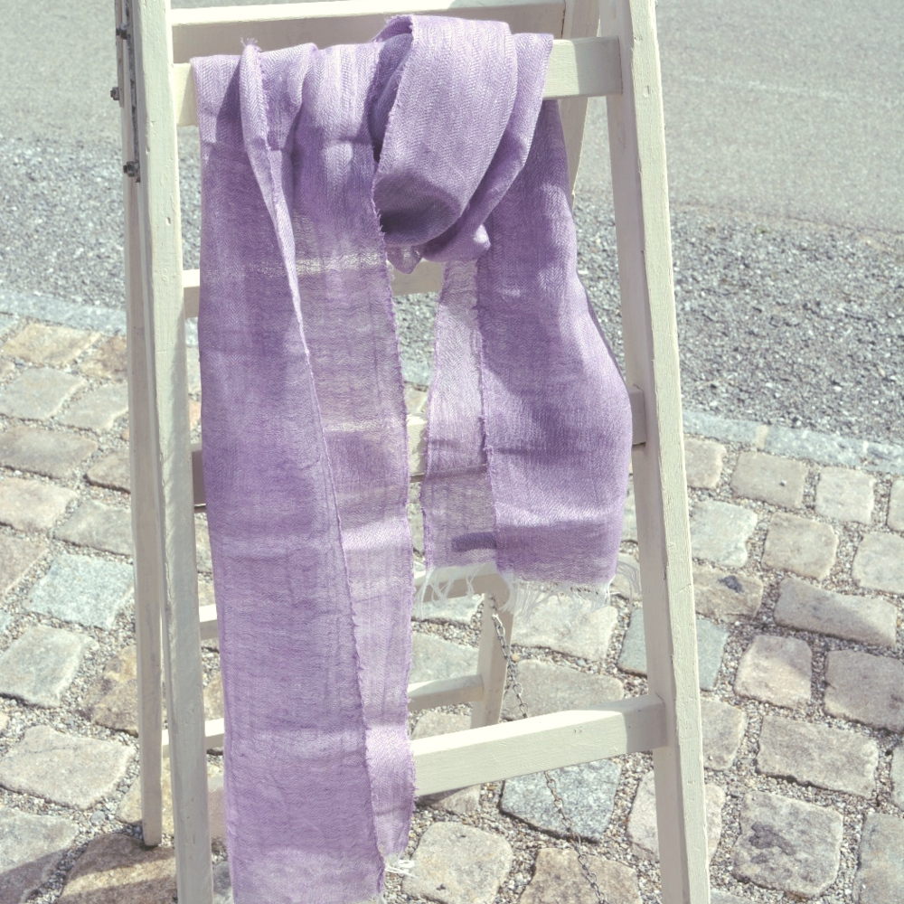 Leinenschal Crocus Violet Leinenschal aus Irland