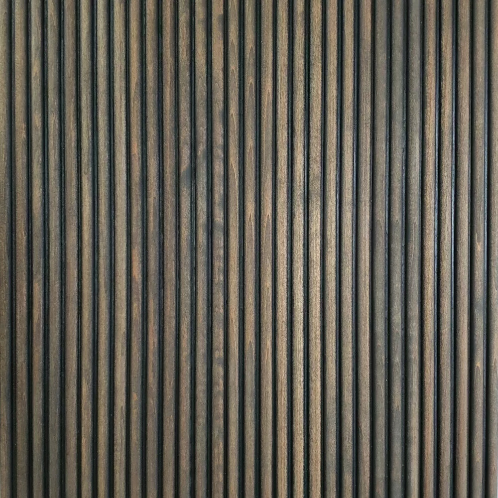 Wandverkleidung Holz Braun Wellenmuster