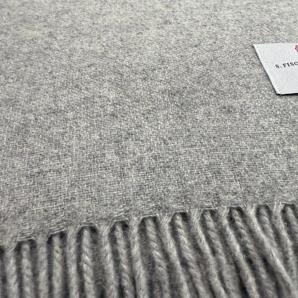 Plaid 100 % Cashmere - Classic Grey