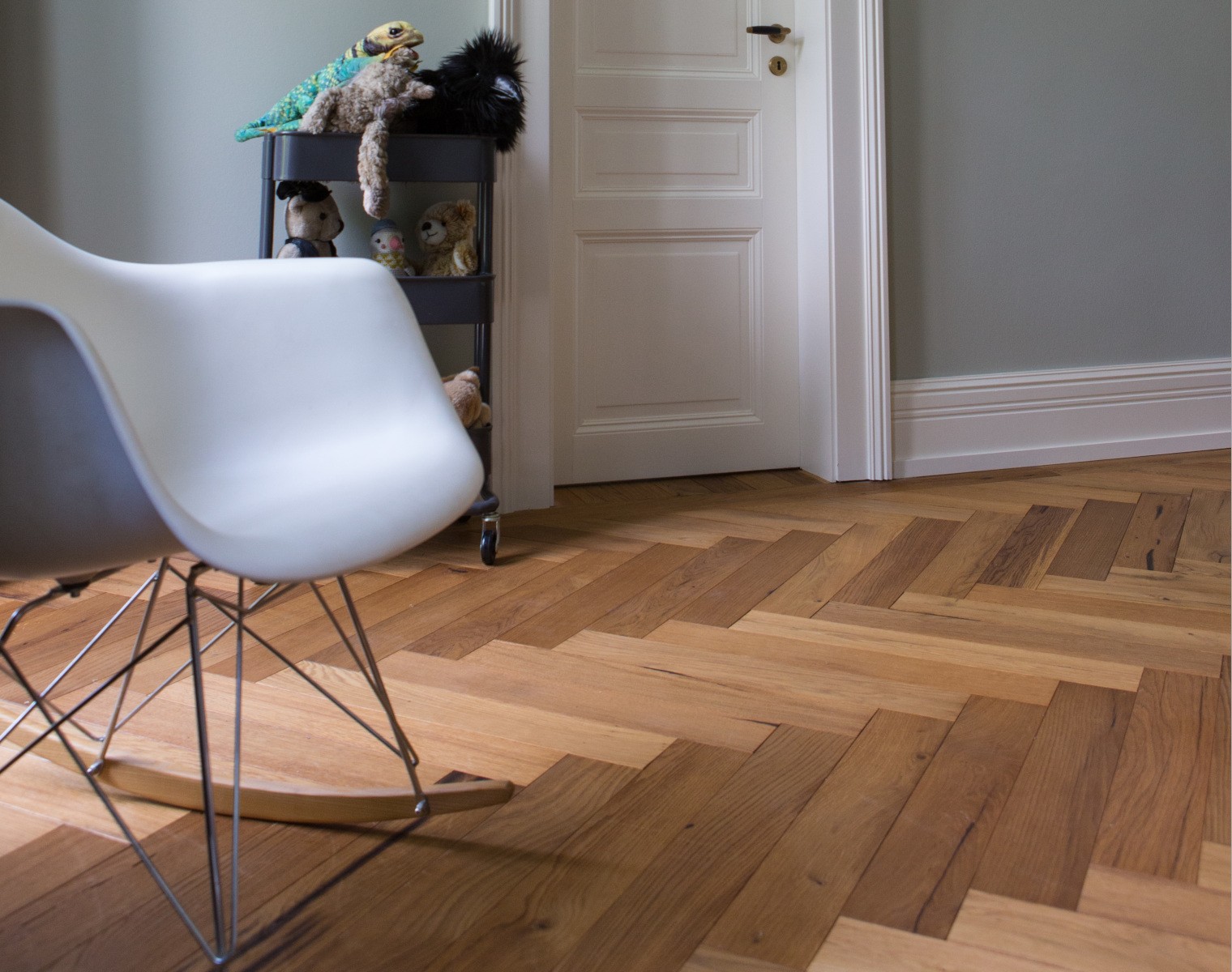 Fischgrät aus Altholz, behandelt mit Naturöl Fischgrätparkett, Altholzparkett, Naturöl